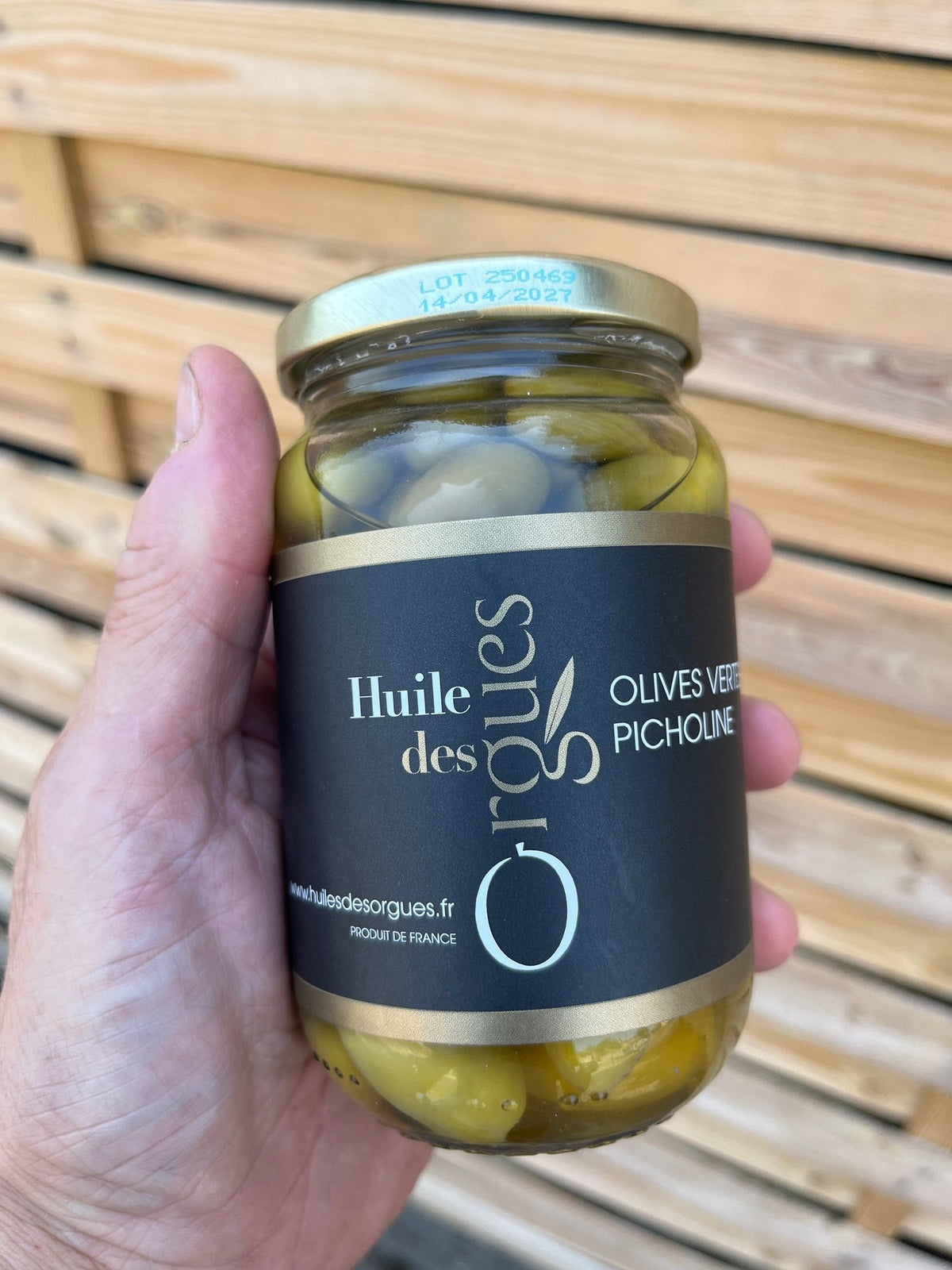 Olives vertes Picholine en bocal (380 g)