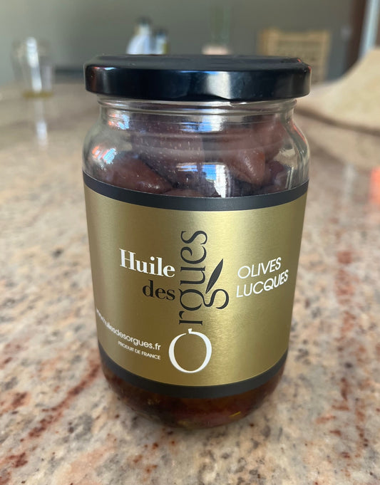 Olives noires Lucques en bocal