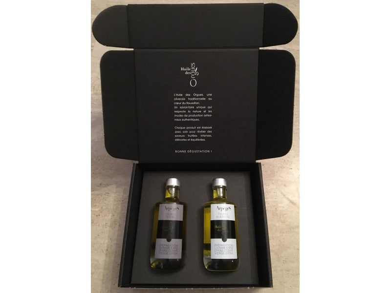 Gift box white and black truffle